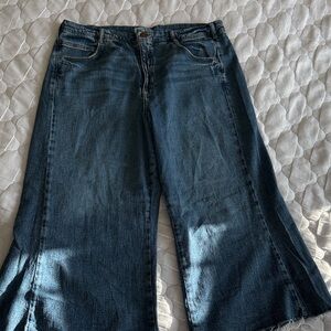 Pilcro Indigo Wide-Leg Jeans
